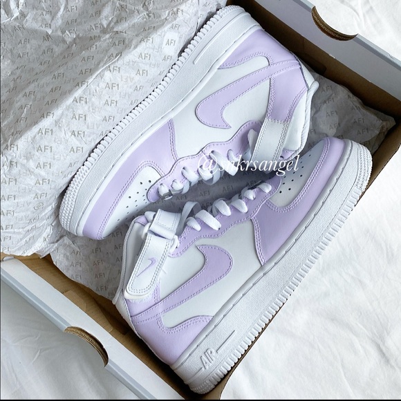 Custom Air Force 1 Mid Nike Shoes - Picture 4 of 6